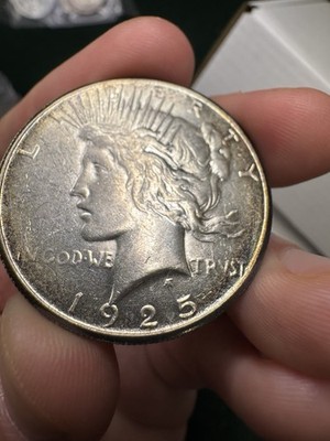 1925-S San Francisco Silver Peace Dollar Better Date Toned