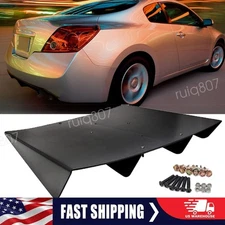 For Nissan Altima Rear Diffuser Splitter 4 Shark Fins Bumper Lip Spoiler Canard