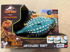 JURASSIC WORLD Camp Cretaceous Roar Attack Ankylosaurus Bumpy Action Figure NEW