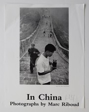 Poster firmato Marc Riboud Cina La Grande Muraglia 16x20