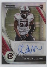 2021 Panini Prizm Draft Picks Silver Israel Mukuamu #DPA-ISM Auto 0c2