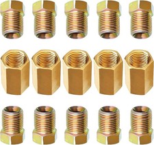Brake Line Fitting Kit 15pc - 38-24 Unf Thread Sae Braking Unions Nuts For 3