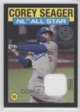 2021 Topps 1986 All-Star Baseball Relics Black /199 Corey Seager #86ASRCS 04cw