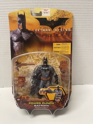 Mattel 2005 Batman Begins POWER PUNCH BATMAN Silver Variant Action Figure NEW
