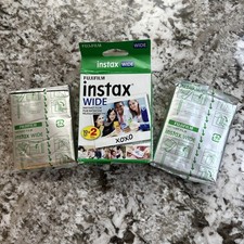 Fujifilm Instax Wide Film 20 Sheets ISO 800 Fuji Instant Film 2x10 Pack Sealed