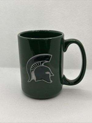 Michigan State Spartan, 3-D PEWTER METAL HELMET IMAGE, Ceramic Coffee 15oz. Mug