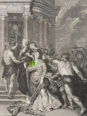 Rubens La Conclusion Der Peace Marie De Medici Lithografie C 1868