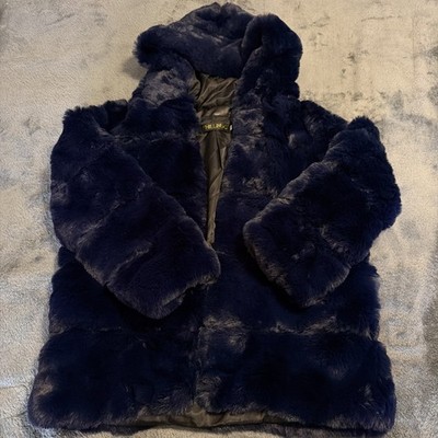 XL Fhillinuo Fur Coat Blue