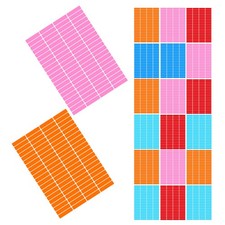 30 Sheets Color Coding Rectangular Writable Self Adhesive Label Stickers