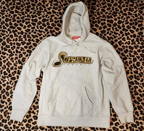 Sweat à capuche Supreme Sequin Viper XL F/W 2019 Gold Hypebeast Streetwear Snake NYC LA
