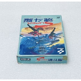 Super Contra Cartridge Famicom Game Box Manual Tested Working From Japan