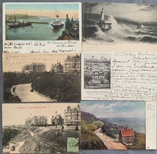 Folkstone old Postcards Kent x 6 cards social history