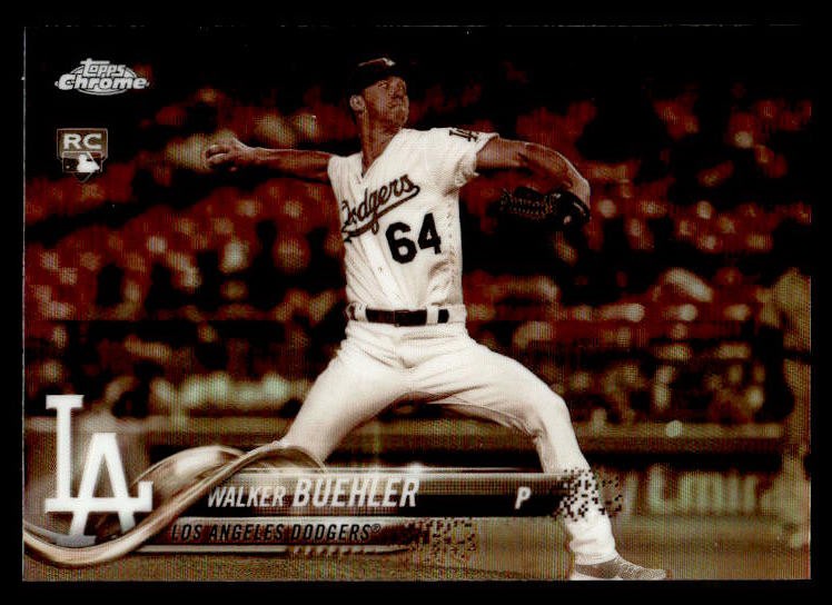 Walker Buehler 2018 Topps Chrome Sepia Refractor #71 Los Angeles Dodgers ESE