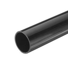 PVC Rigid Round Pipe 35.2mm ID 40mm OD 0.35m Black High Impact