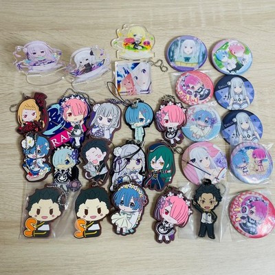 Re: Zero Starting Life Charakter Ware Set Gummiband Acryl Ständer Abzeichen