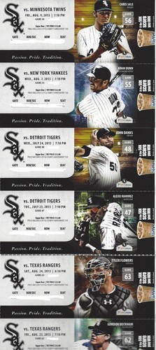 2010-2011-2012-2013 Chicago White Sox Season Ticket Stubs - Mint Condition! - Picture 6 of 8