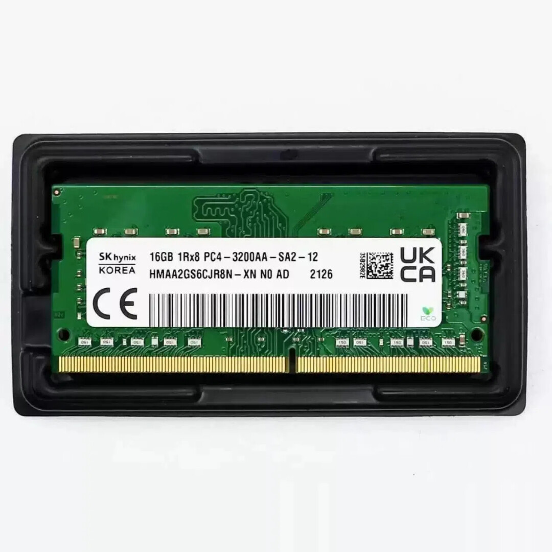 ‌SK Hynix 16GB DDR4-3200MHz PC4-25600 SODIMM 260-Pin Memory Laptop