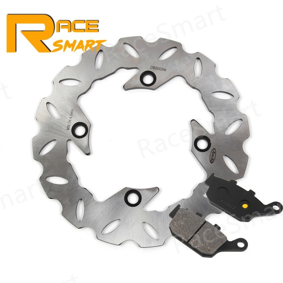 Rotor de disco de freno trasero + pastillas para Honda NX650 Dominator 1988 - 1992 VTR250 1998 Foto 4 de 4