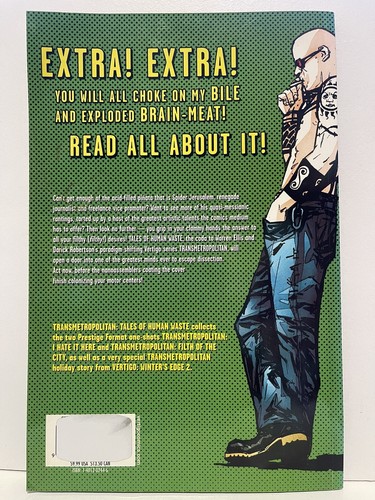 Transmetropolitan Tales of Human Waste #0 TPB Warren Ellis 2004 DC Vertigo (T17) - Picture 5 of 5