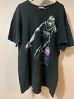Vintage Nba Detroit Pistons Grant Hill Pro Player Black T-Shirt Size Xl Made Usa