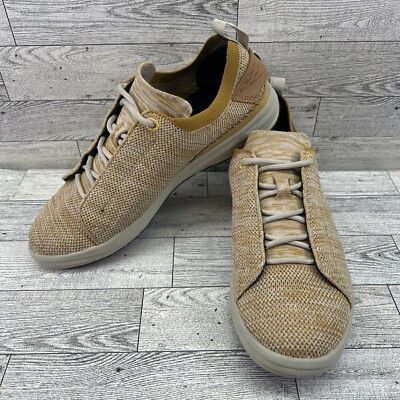Merrell Gridway Canvas Lace Up Sneakers Gold Yellow Womens Size 7