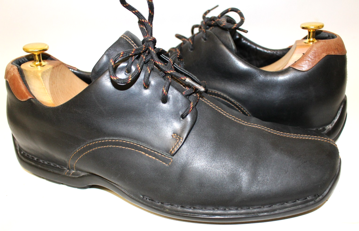 Cole Haan Zeno Lace II Mens 8M Black Leather Oxfords Comfort Shoes Split Toe Cole Haan - Brandclub - Cole Haan Men main image 4