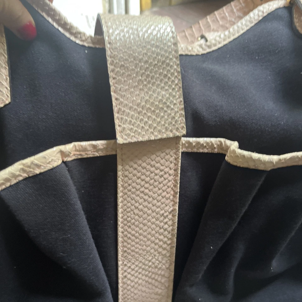 Petote Dog Cat Bag Carrier Large Snake Leather - Image 2 of 4