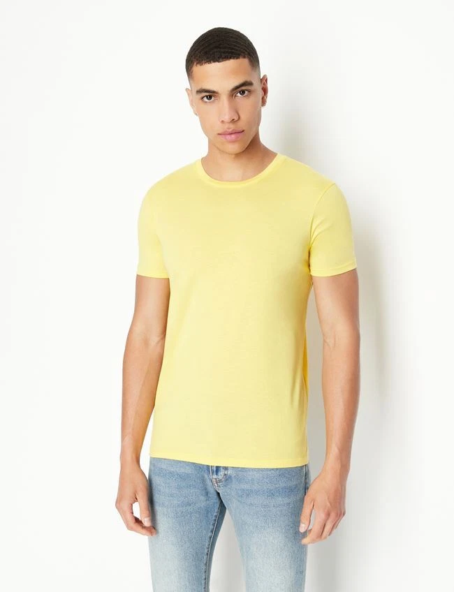 Yellow armani exchange shirt 2025