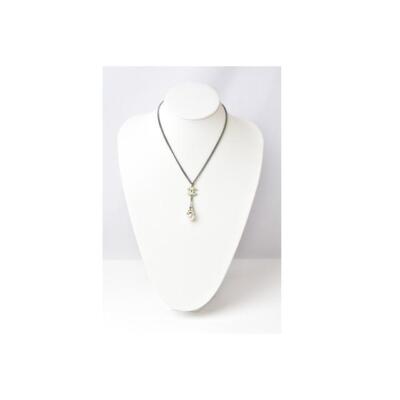 Authentic Chanel necklace pendant here mark CC Eiffel Tower pearl