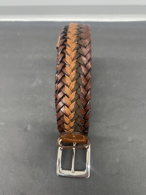 Etro Made in Italy Weave Multicolored Belt Men s 