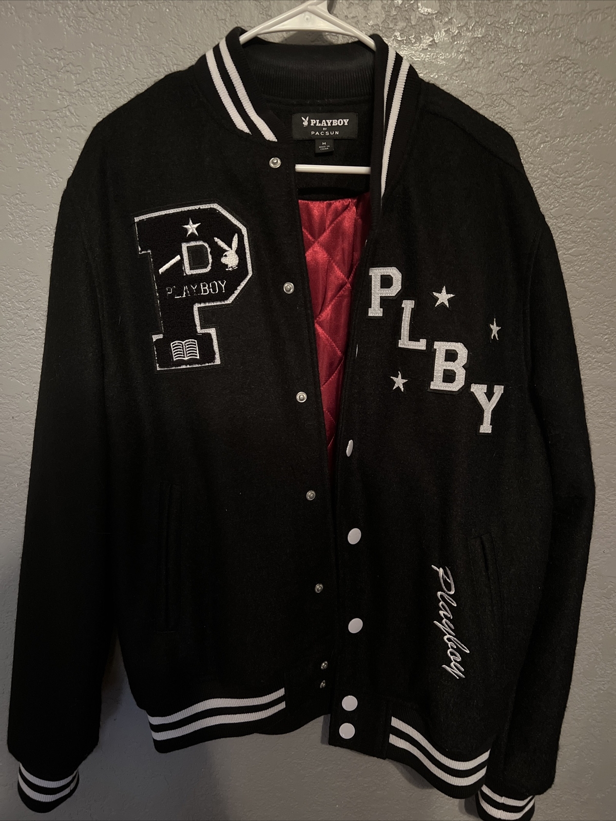 pacsun varsity jacket Playboy Gem