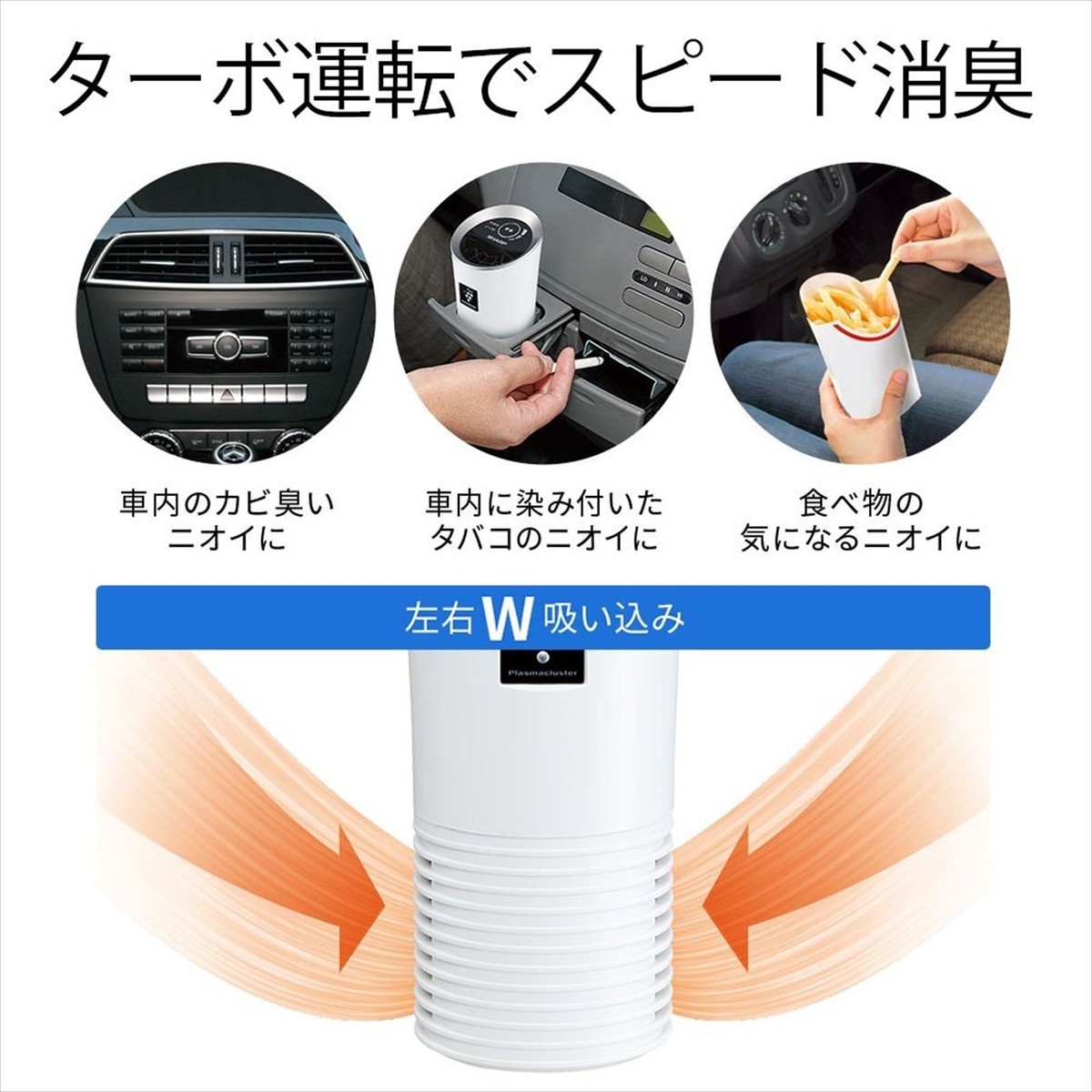 SHARP Plasma Cluster 25000 Ion Generator Cup Holder Type Black