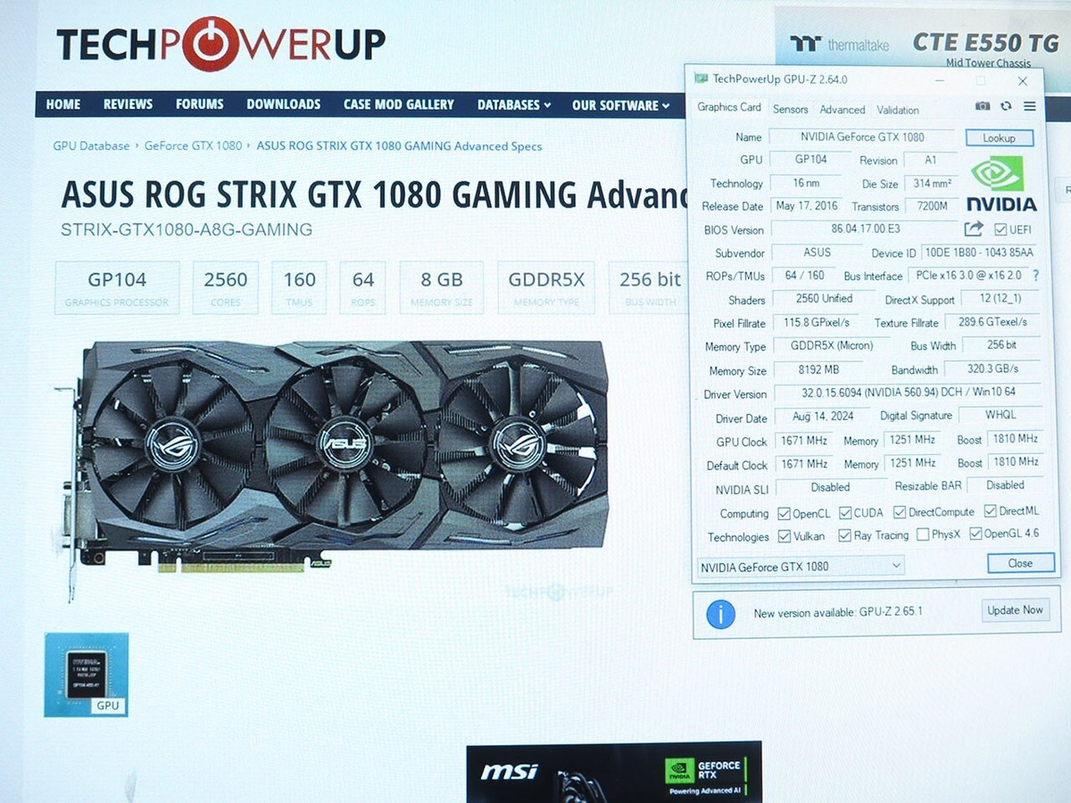 ASUS NVIDIA GeForce GTX 1080 8GB GDDR5X Graphics Card (STRIX ASUS NVIDIA GeForce GTX 1080 8GB GDDR5X Graphics Card (STRIX