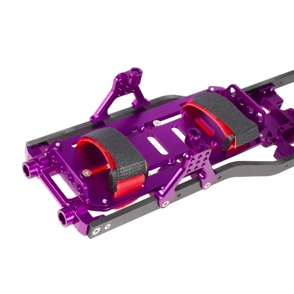 RC Crawler Carbon Fiber Girder 4MM Chassis Frame Kit for 1/10 Axial SCX10 90046 - Image 4 of 4