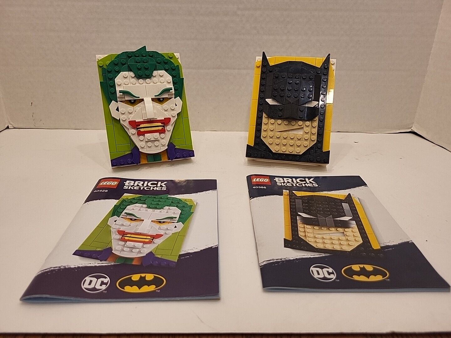 LEGO  Brick Sketches Set (40386) Batman & Joker - DC Comics No Boxes
