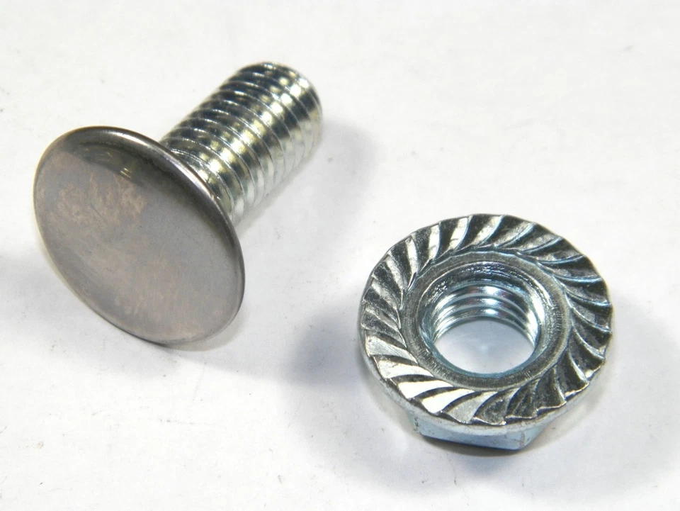 7/16 Bumper Bolts For GM 7/16-14 x 1 With Serrated Nuts (4 Pack) #94 - Image 3 of 4