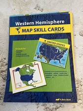 Abeka Western Hemisphere Map Cards Homeschool...