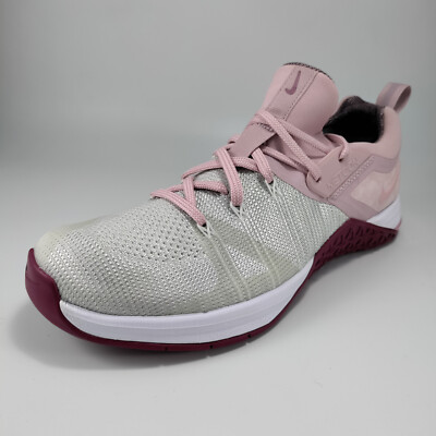 Nike Womens Metcon Flyknit True Berry Shoes White Silver Berry SZ  NEW