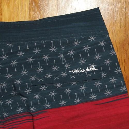 Travis Mathew Murica Fun Boardshorts Herren 34 Badehose USA Rot Blau Neu - Bild 6 von 6