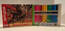 Springbok Americana Pencil Pushers 500 Piece 2 Jigsaw Puzzles
