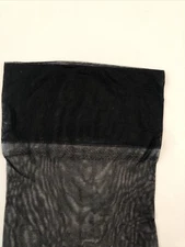 Vintage Seamless Stockings Flat Knit  With Bare Heel And Toe