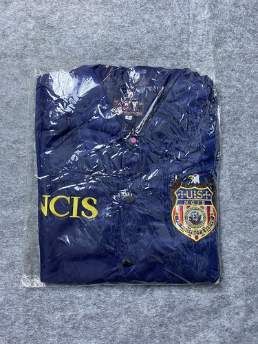 Vintage NCIS Jacket Mens Large Navy Blue Windbreaker US Special Agent - Picture 2 of 7
