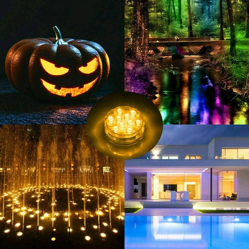 4 Stück Poolbeleuchtung Unterwasser Licht RGB LED Wasserdichte Mit Fernbedienung - Bild 11 von 15