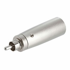 3P XLR Plug to RCA Plug Adapter All Metal Construction FREE SHIPPING