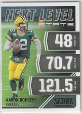 2021 Score Next Level Stats #NL4 Aaron Rodgers Green Bay Packers California