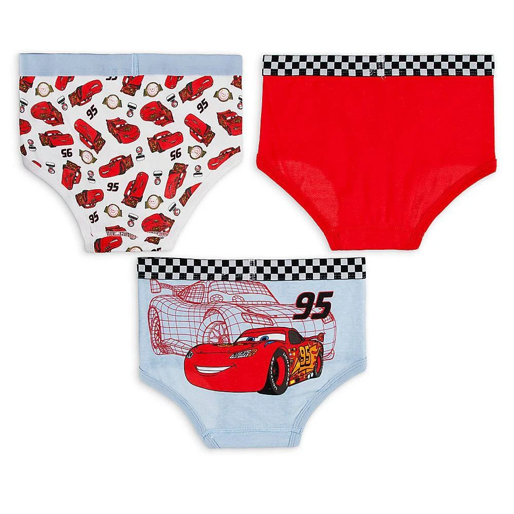 Disney Store Cars Lightning McQueen Underwear Set 3pc Boys Toddler Size 2 -  3