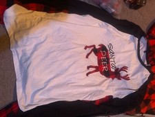 christmas santa raindeer pajama set men medium