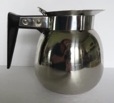 BrewMatic Coffee Pot Lidded Kettle Carafe Stainless Steel DSS-12 Retro Kitchen