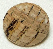 6 -3/4" (size 30) Taupe-Brown Cork Shank Back Buttons QWP812