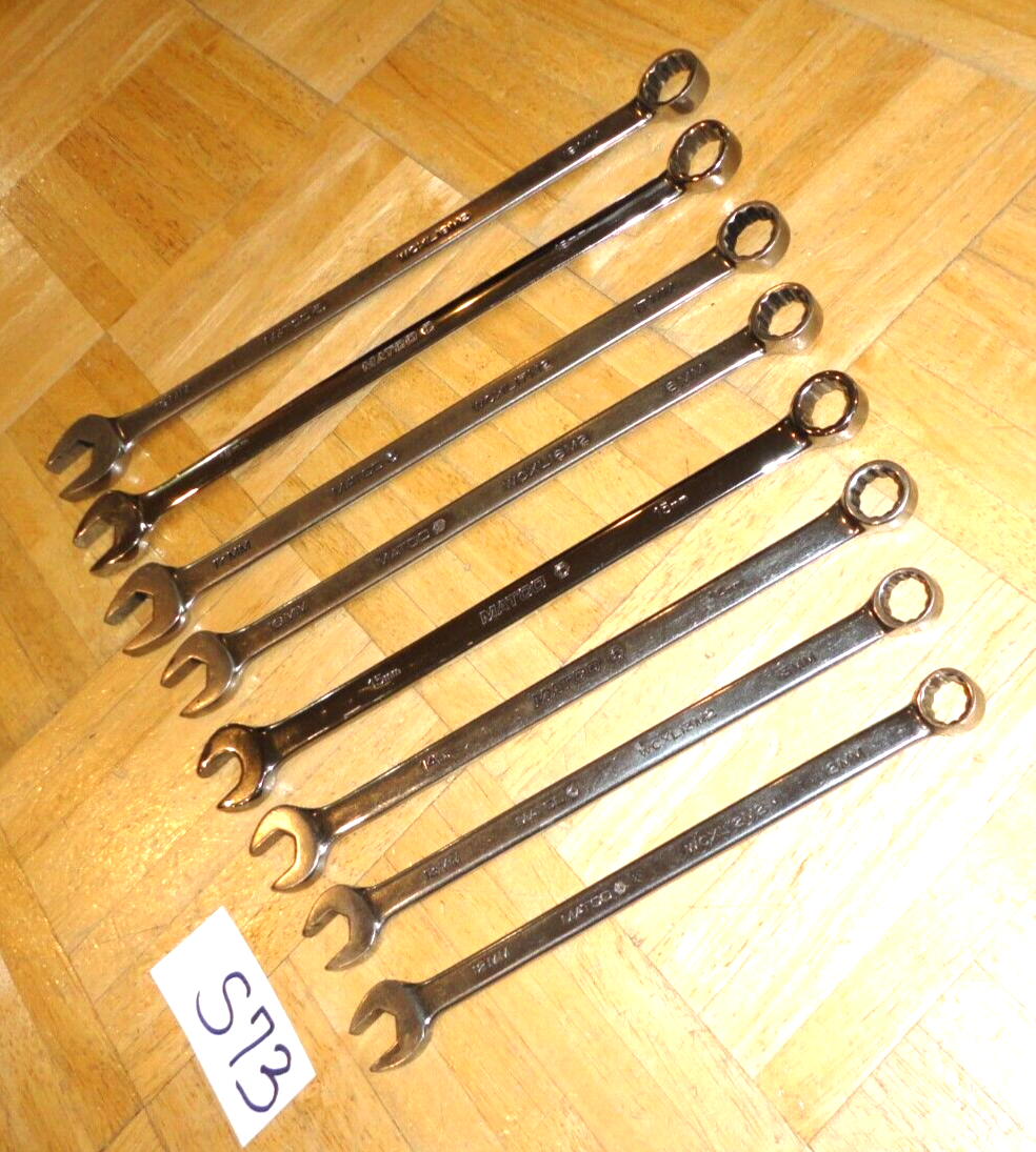 Metrisches Kombi-Schlüssel-Set 12-teilig, 8–19 Mm – Chrom-Vanadium-Stahl, In Werkzeugrolle